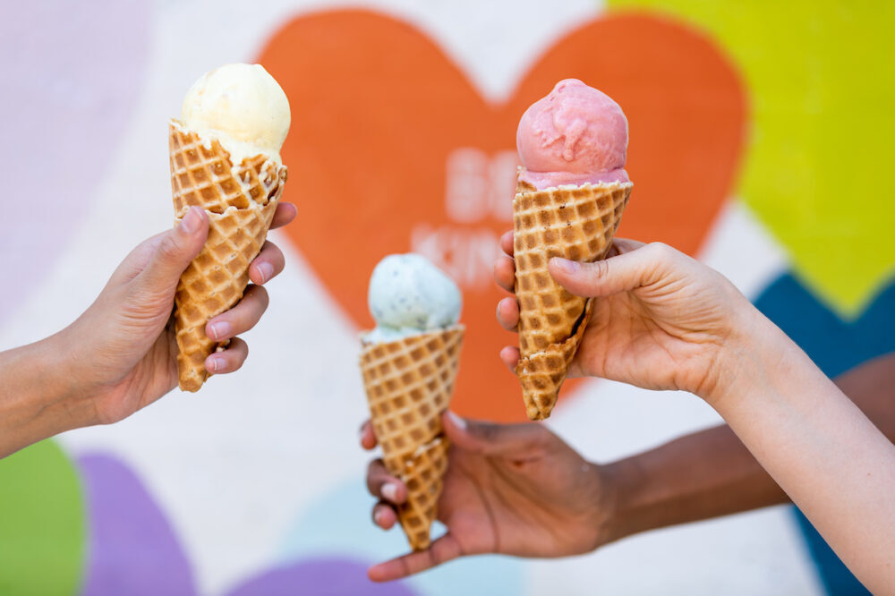 Confetti Hearts Wall Mural 33