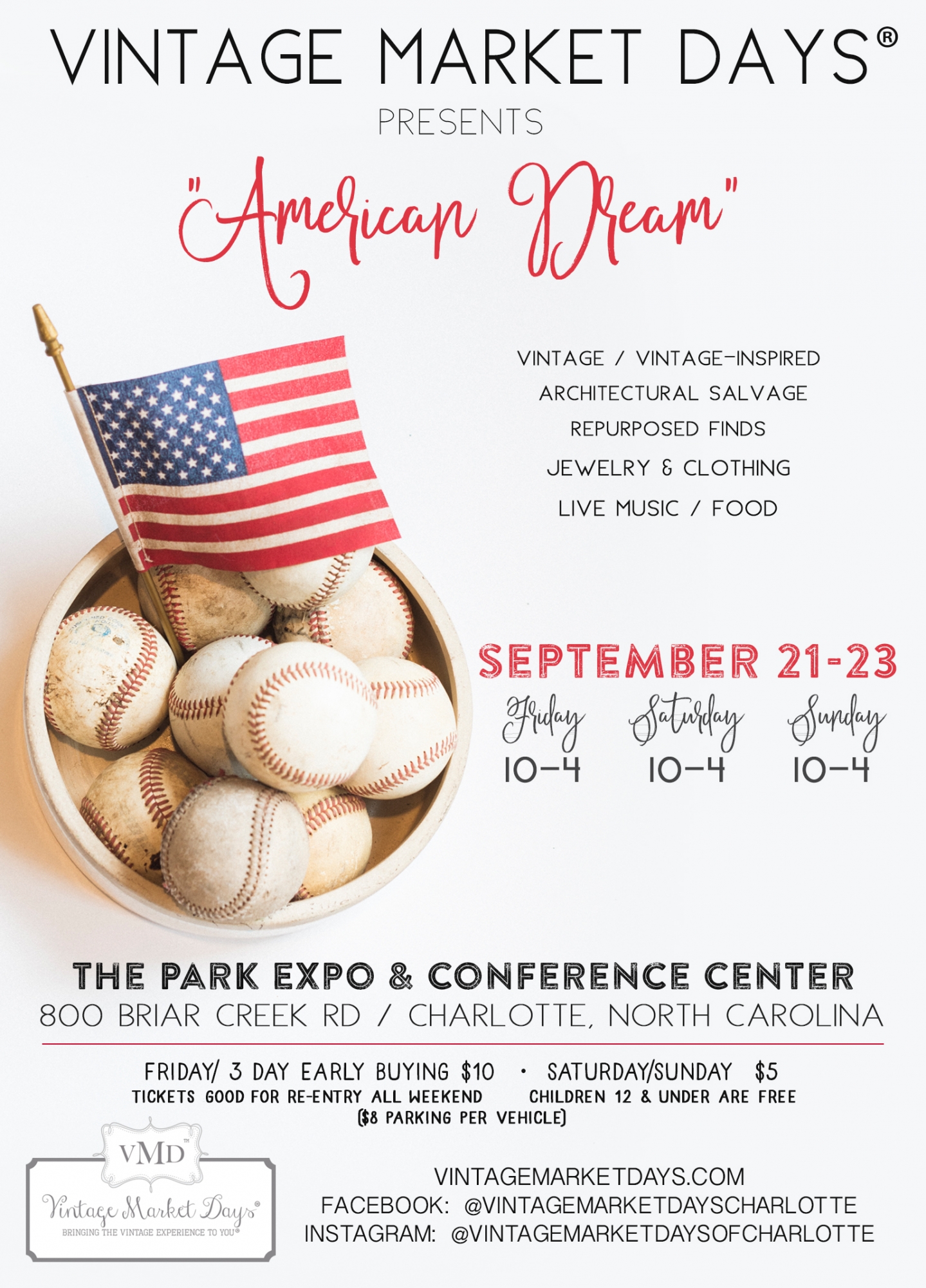 Vintage Market Days of Charlotte 'American Dream'