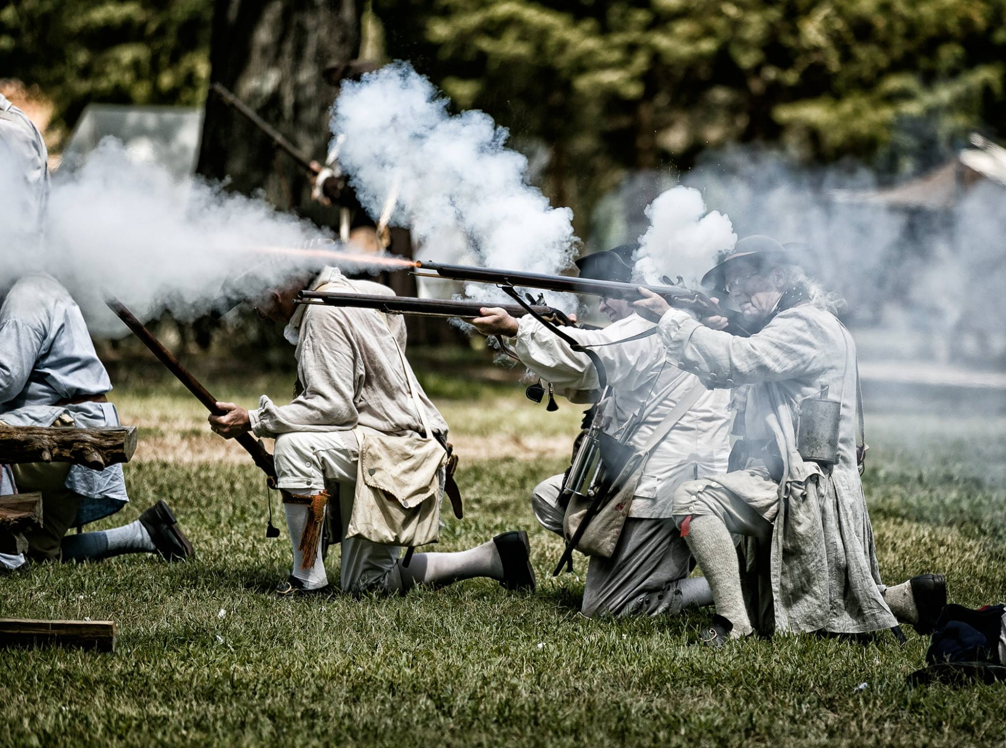 Revolutionary War Battle Reenactment