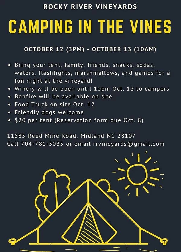 Camping in the Vines