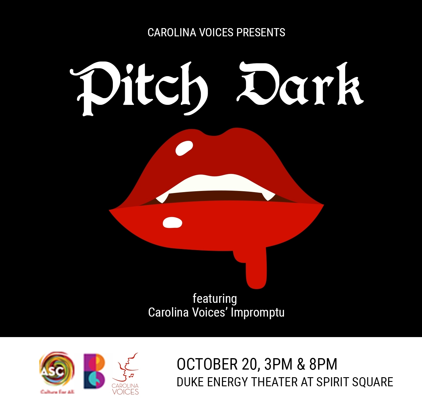 A Cappella Scary: PITCH DARK! 8PM