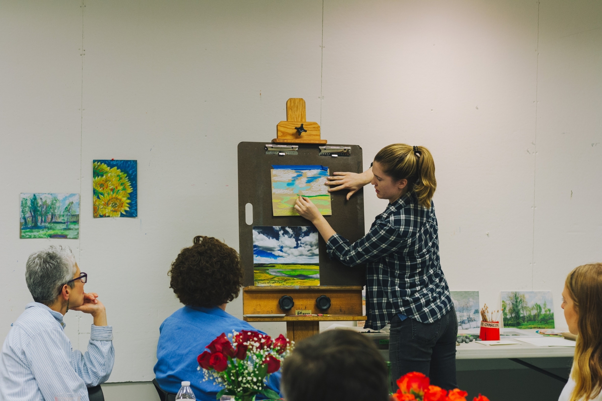 Adult Art Party: Abstract Nature Painting