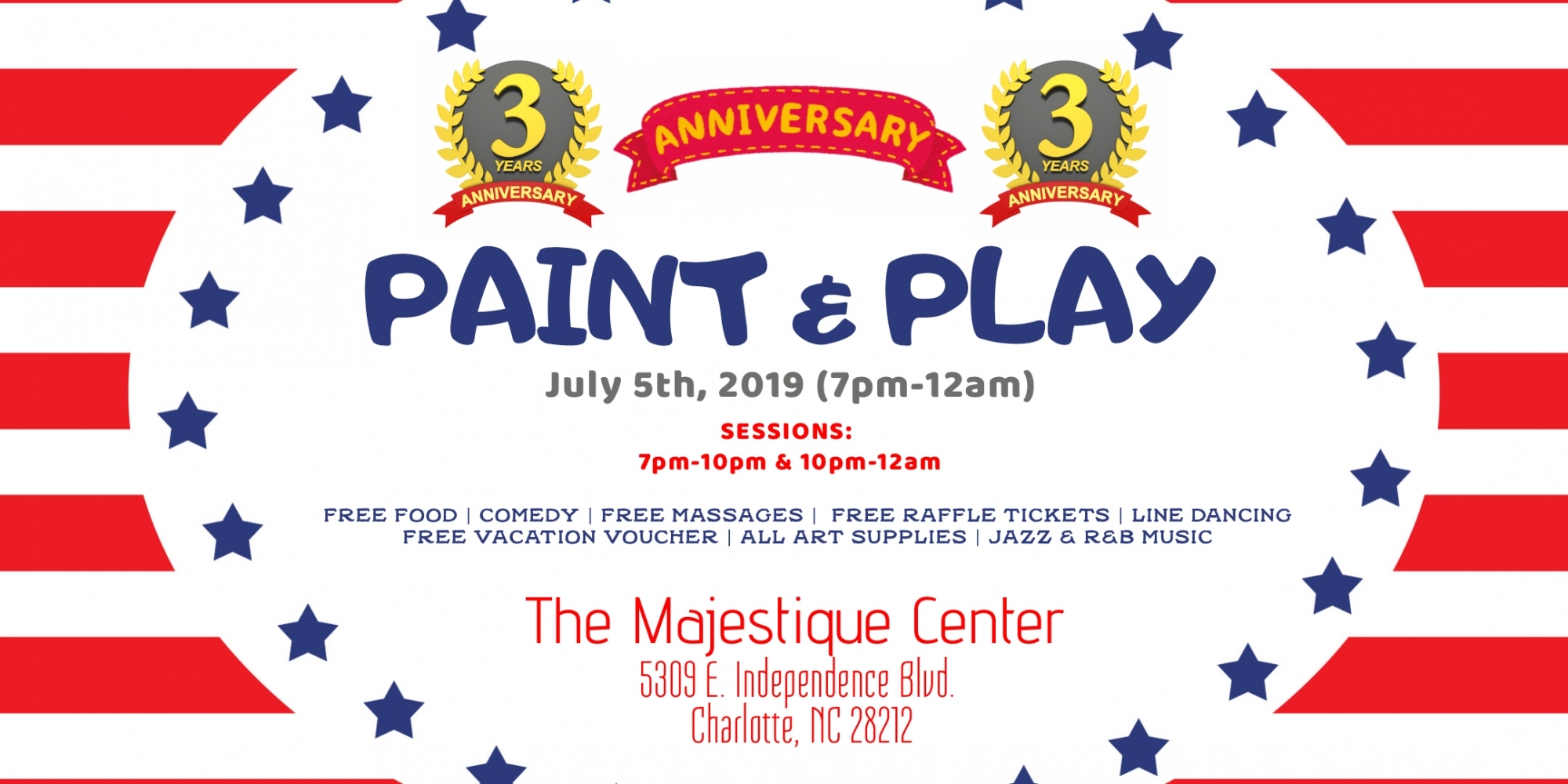 Three Year Anniversary: Paint & Play
