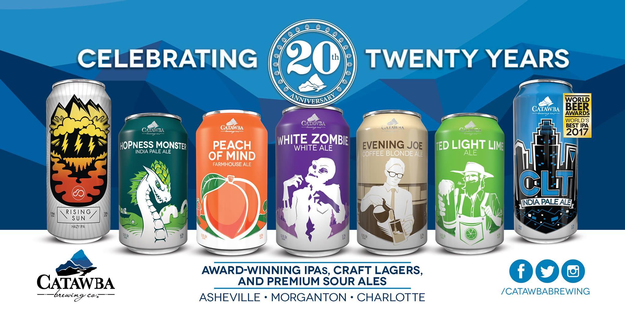 Catawba Brewing 20th Anniversary Festivities