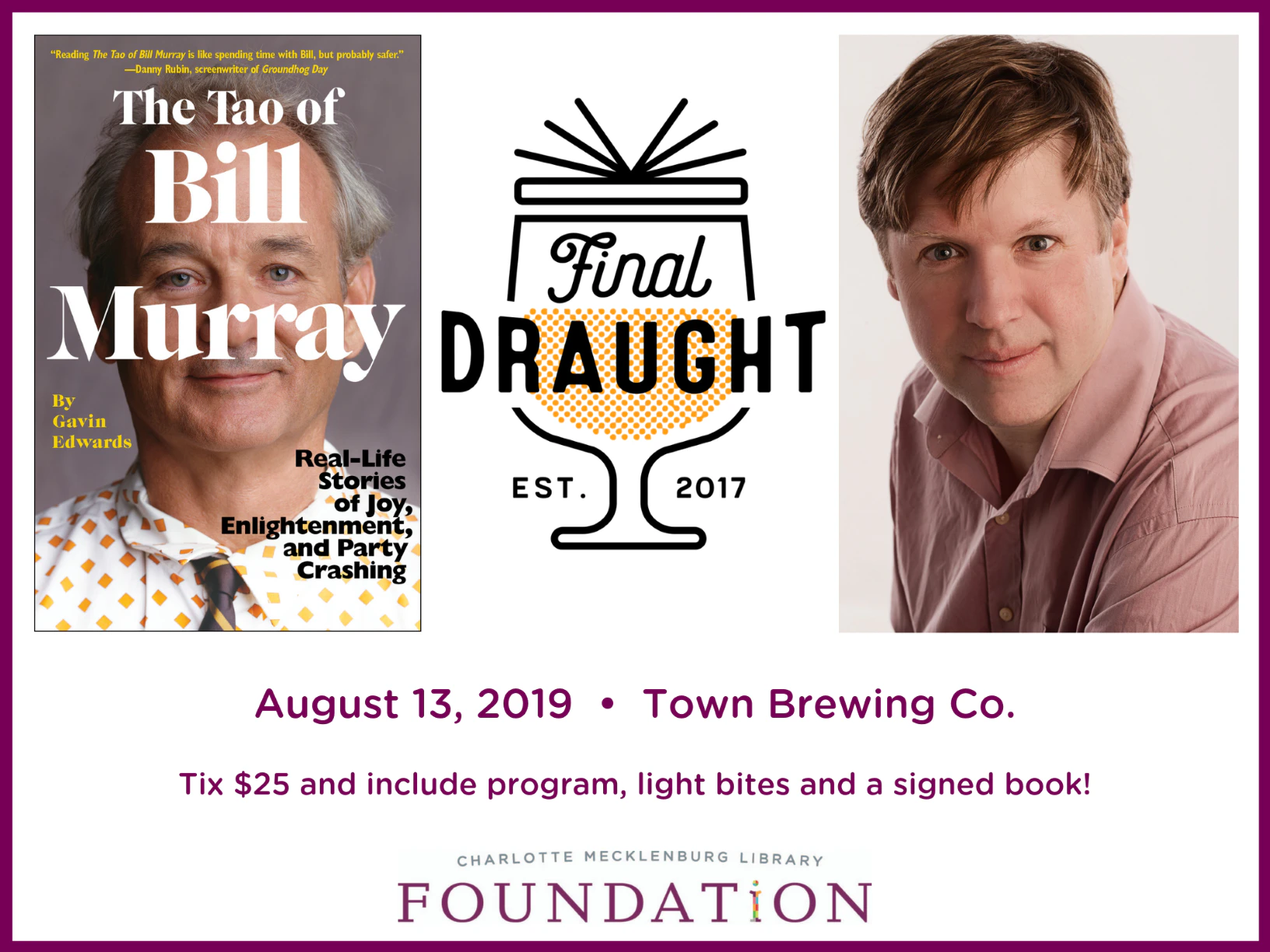 Final Draught: The Tao of Bill Murray with Gavin Edwards
