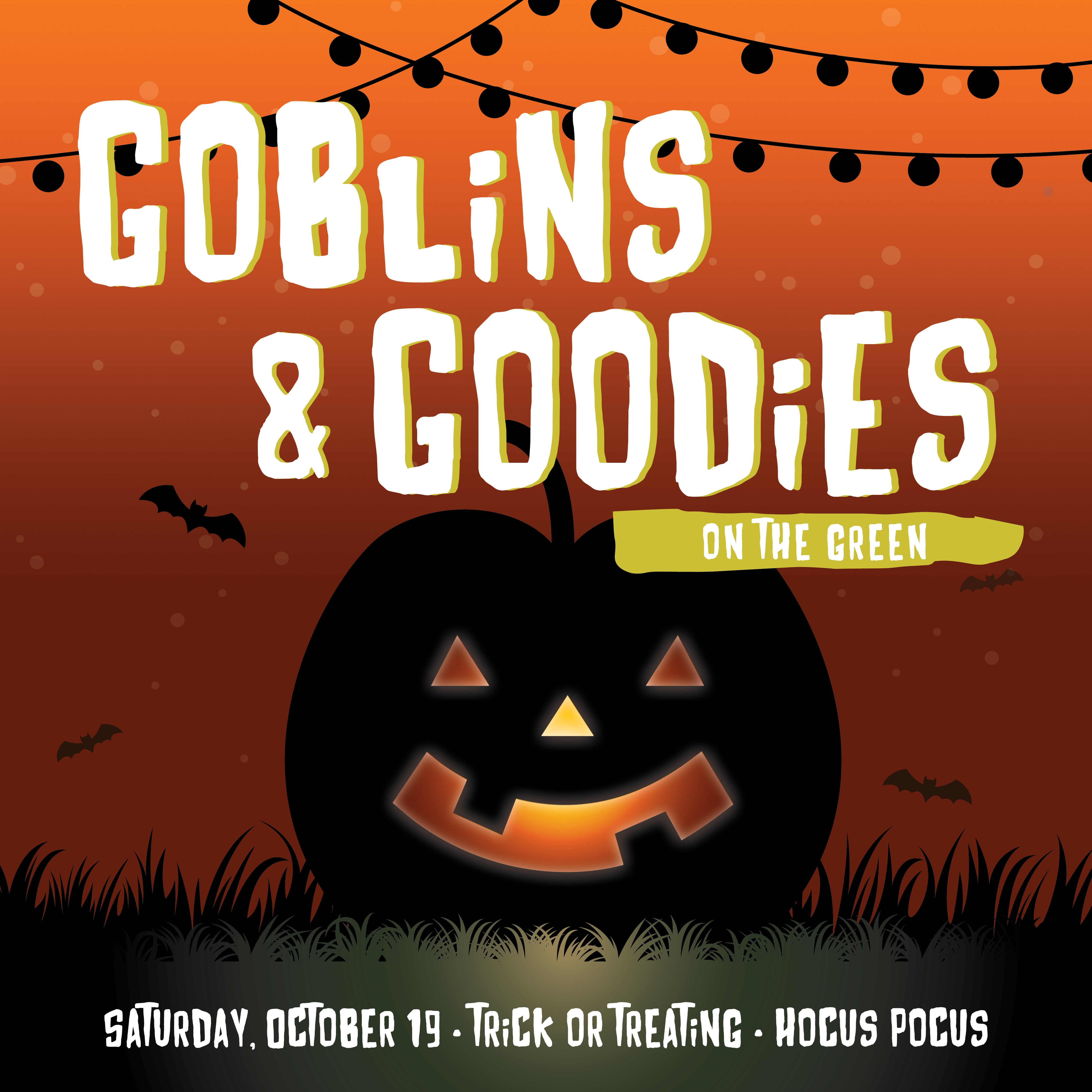 Outdoor Movie Hocus Pocus and Trick or Treating