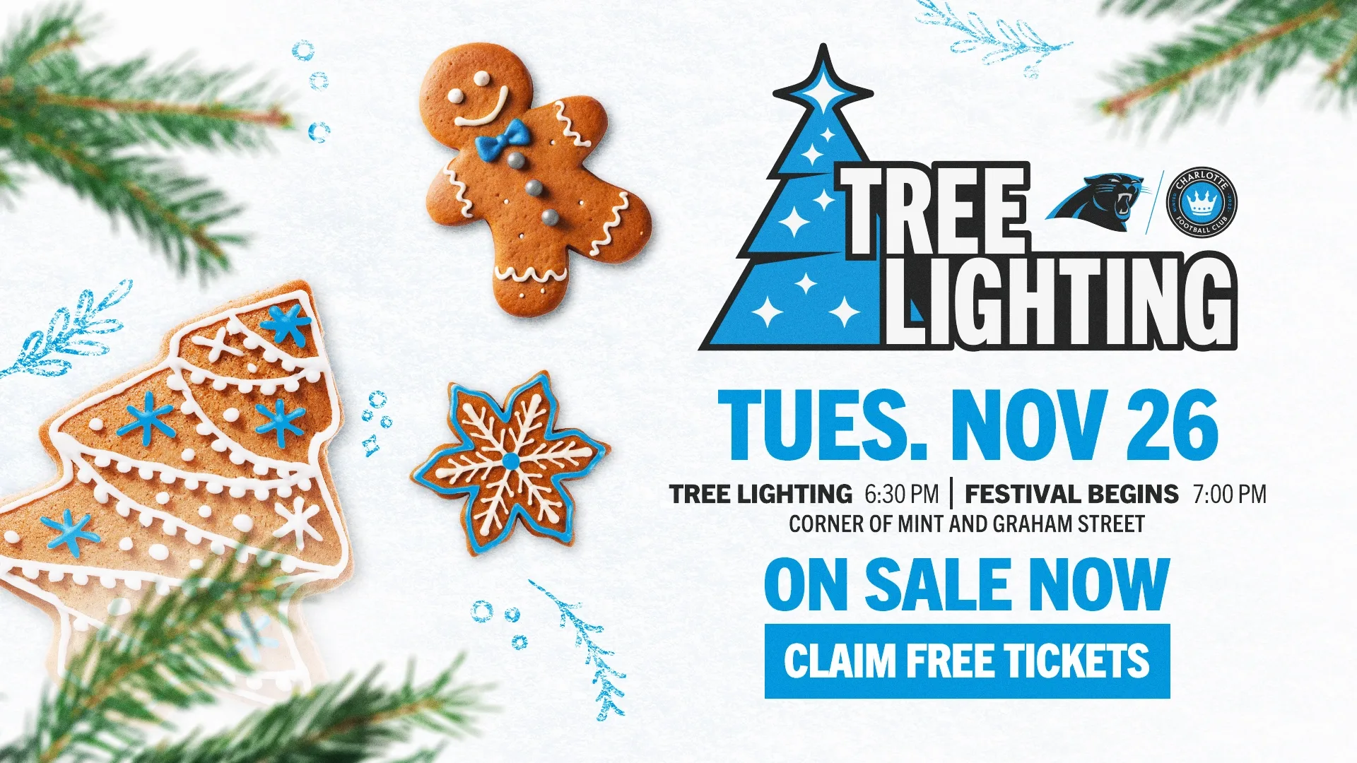 CLTFC & Panthers Tree Lighting