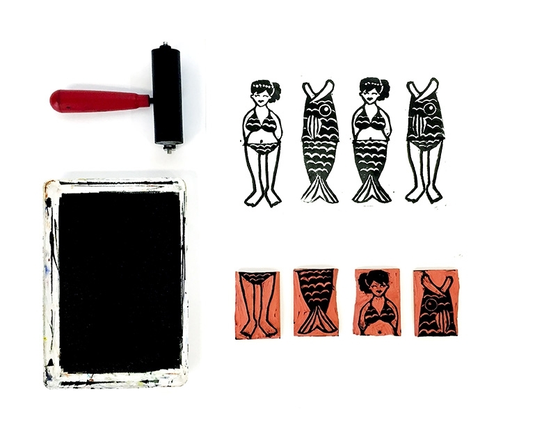 Adult Art Party: Block Prints