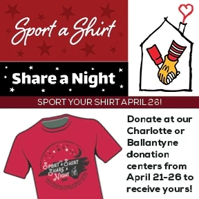 Community Blood Center Supports Ronald McDonald House of Charlotte Sport A Shirt