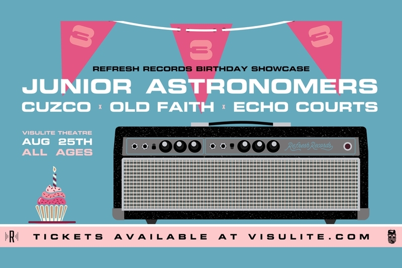 Refresh Records Birthday Showcase Featuring Junior Astronomers